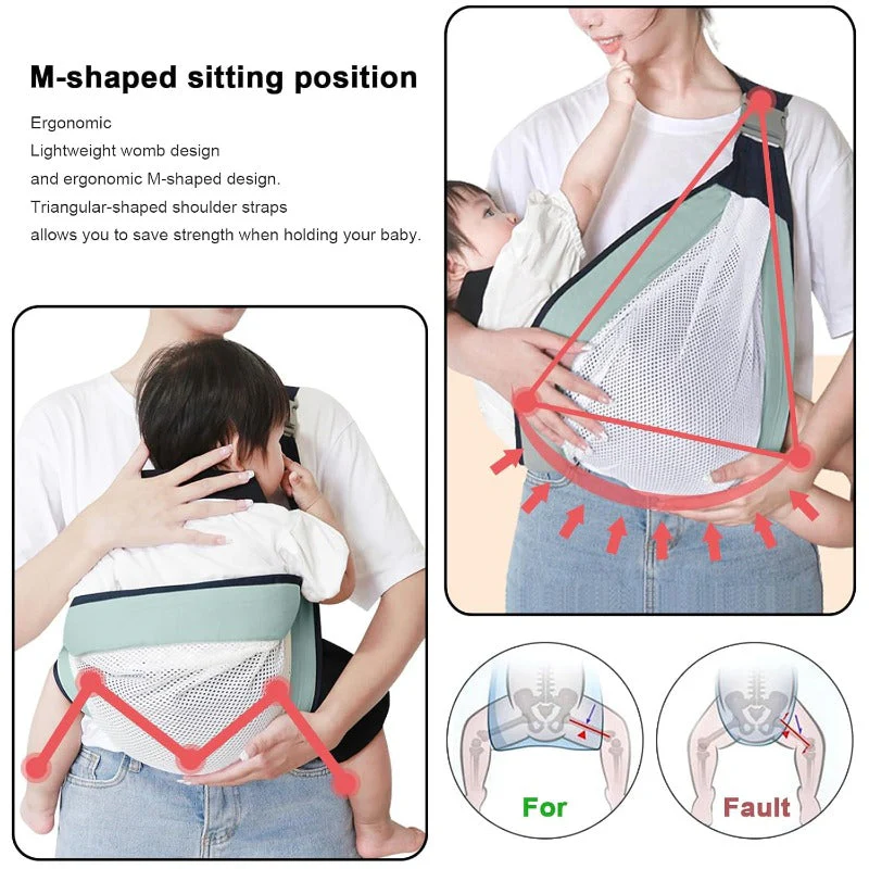 Breathable Baby Sling Carrier - Image 4