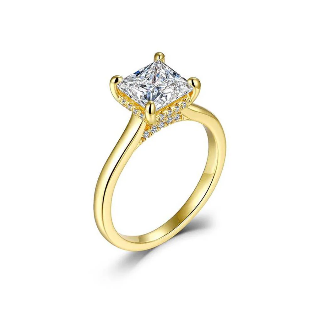 Brilliant Gold CZ Ring - Image 11