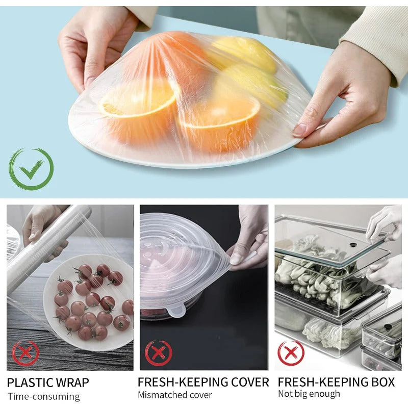Woyuosn Fresh Keeping Bags – Elastic Plastic Bowl Covers - Image 4