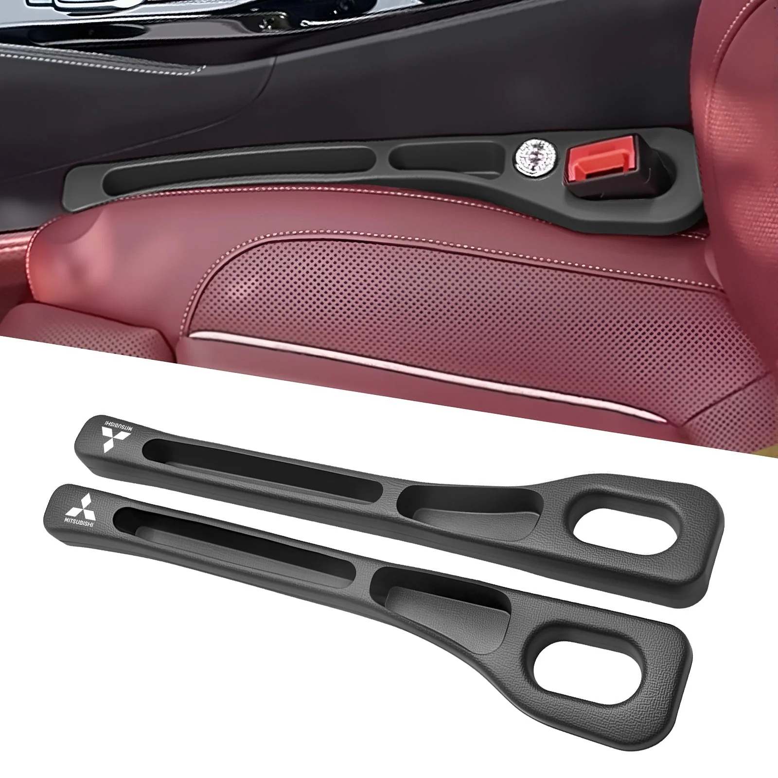 Eptchn Car Seats Gap Filler Dual with Belt Slot - Image 38