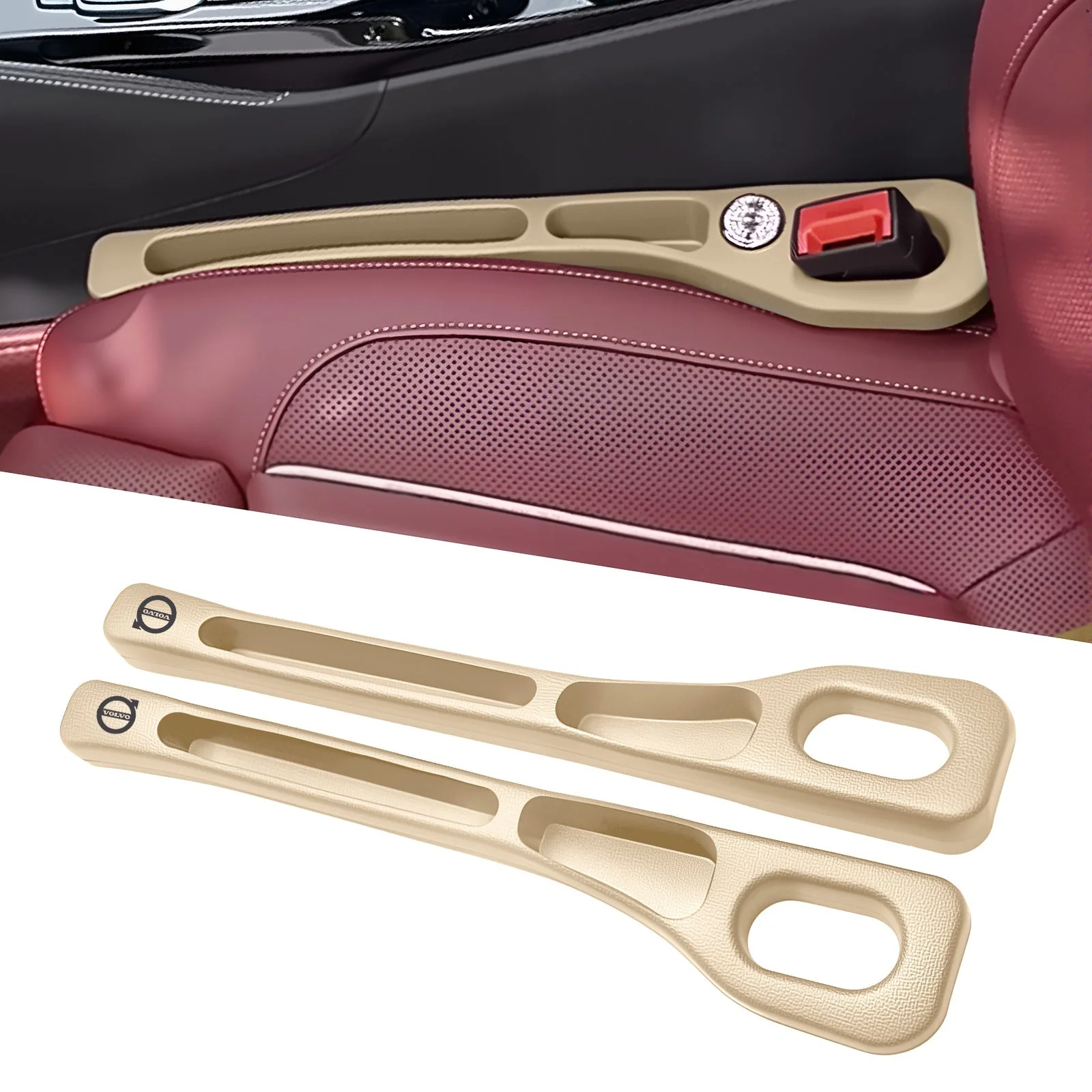 Eptchn Car Seats Gap Filler Dual with Belt Slot - Image 55