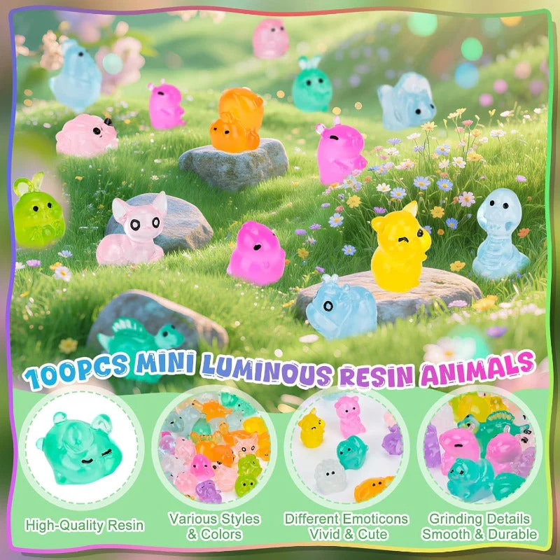 Glow-in-the-Dark Mini Animal Figures - Image 4