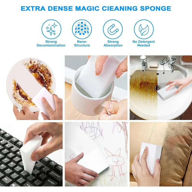 High-Density Melamine Cleaning Sponges - Image 2