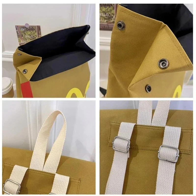 Playful Arch Canvas Backpack - Image 3