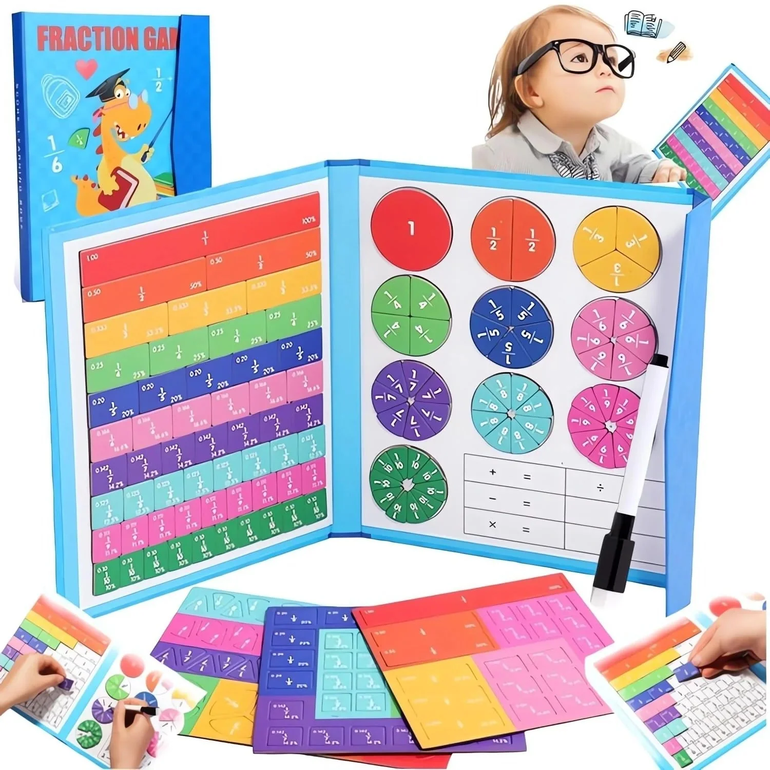Magnet Montessori Fraction Puzzle - Image 5
