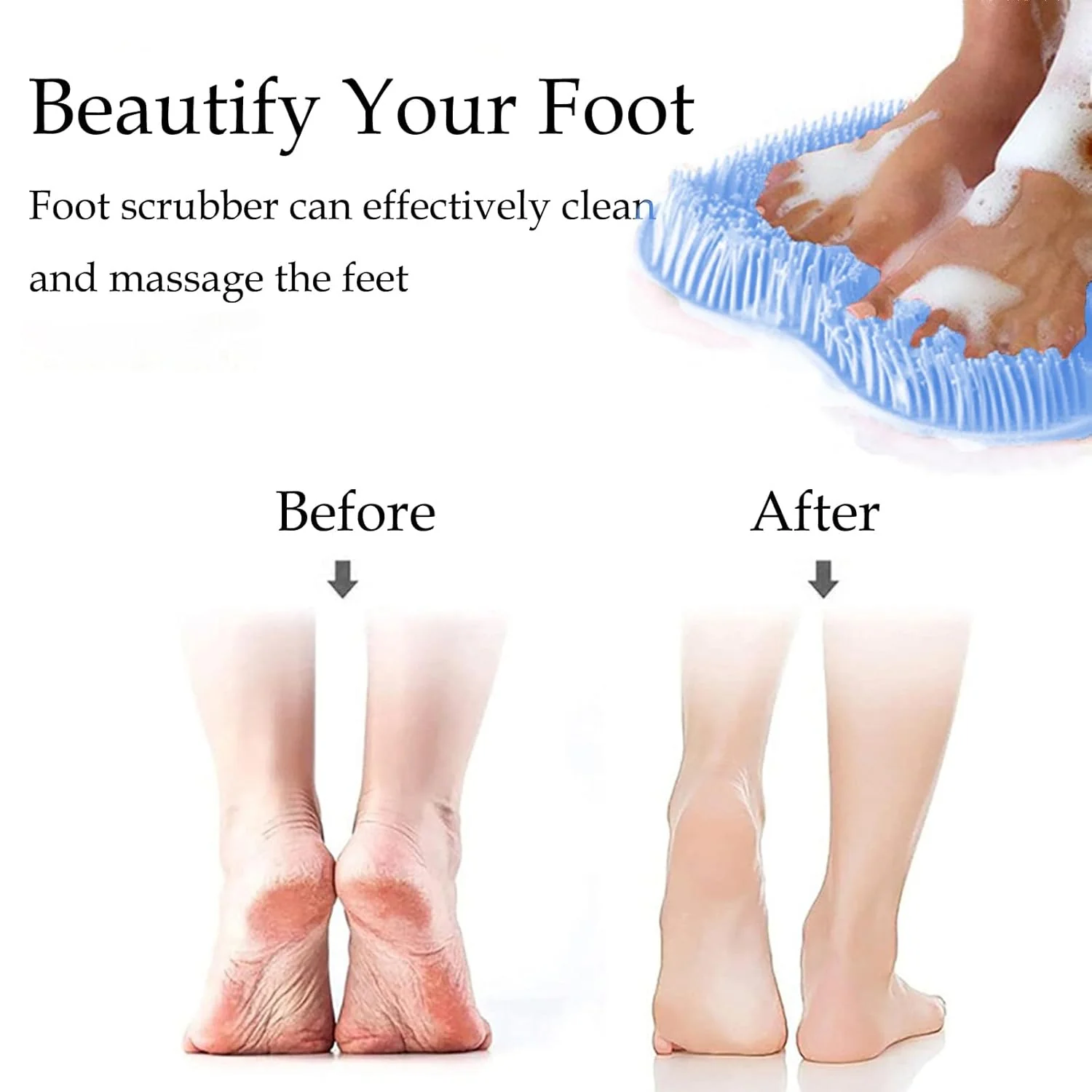 CleanFootFlex Hands-Free Silicone Foot Clean Mat - Image 5