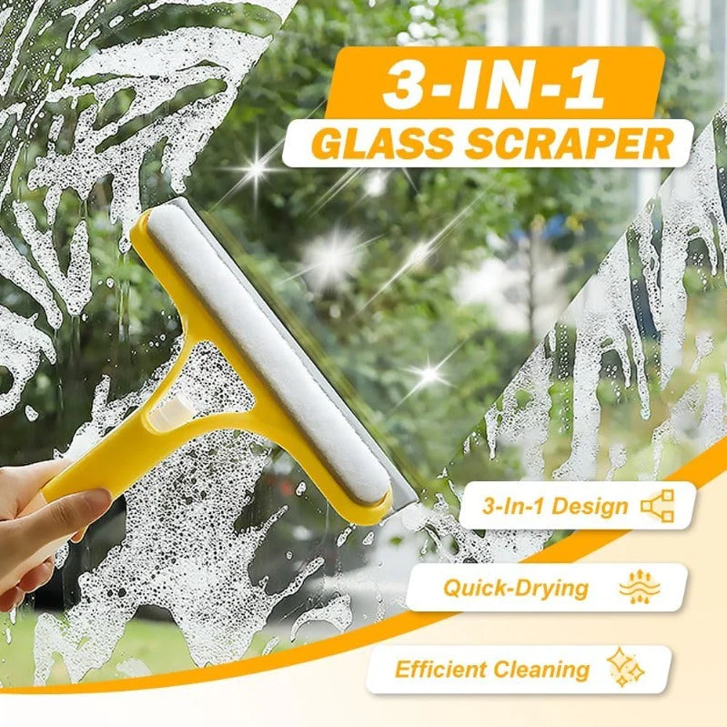 BrightSwipe Spray-Scrub-Squeegee All-in-One Glass Cleaner - Image 2