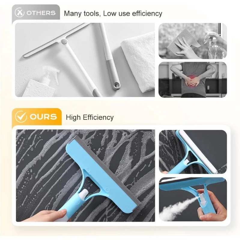 BrightSwipe Spray-Scrub-Squeegee All-in-One Glass Cleaner - Image 4