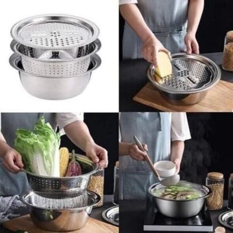 Stainless Steel Fine Mesh Strainer Set - Image 11