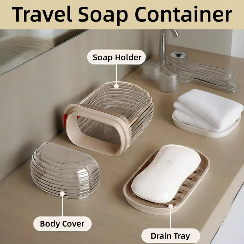 Travel Soap Case with Drain - Image 2