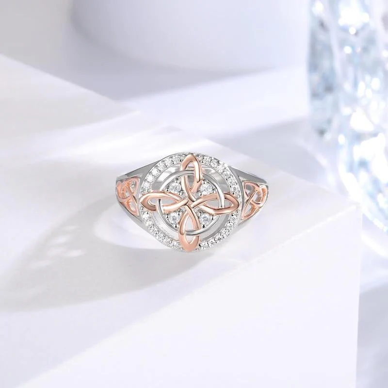 Witches Knot Silver Ring - Image 2